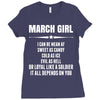Super March Girl Ladies Fitted T-Shirt
