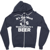 christmas shirt it's the most wonderful time for beer funny Zipper Hoodie