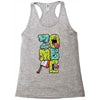 zombie font Racerback Tank