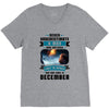 Never Underestimate A Man Who Watches Lost in Space And Was Born in De V-Neck Tee