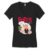 popeye, ideal gift or birthday present fuuny Women's V-Neck T-Shirt