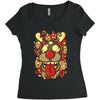 deer and monster Women's Triblend Scoop T-shirt