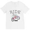 ride and fly high V-Neck Tee