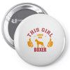 This Girl Loves Her Boxer Pin-back button
