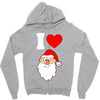 i love santa noel Zipper Hoodie