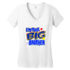 i'm the big brother Women's V-Neck T-Shirt