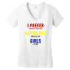 i prefer eating out girls Women's V-Neck T-Shirt