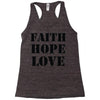 faith hope love Racerback Tank