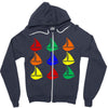 color ful Zipper Hoodie