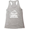 This Guy Loves Camping With His Friend Racerback Tank