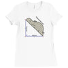 hypotenuse math humor Ladies Fitted T-Shirt