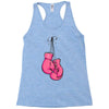 boxing gloves breast cancer Racerback Tank