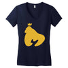 king gorilla Women's V-Neck T-Shirt