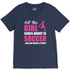 all this girl cares about is soccer and like maybe 3 people V-Neck Tee