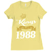 kings are born in 1988 Ladies Fitted T-Shirt