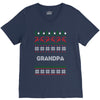 ugly christmas grandpa V-Neck Tee