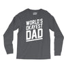 world's okayest dad funny Long Sleeve Shirts