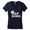 nap king Women's V-Neck T-Shirt