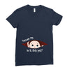 July Peeking Out Baby Boy Ladies Fitted T-Shirt
