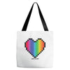 Love Is Love Lgbt Rainbow Heart Tote Bags