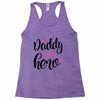 Daddy is my Hero Baby Girl Racerback Tank