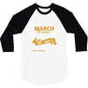 I'm a march woman I was born with my heart 3/4 Sleeve Shirt