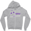 good wine good friends Zipper Hoodie