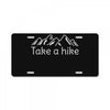 outdoors hiking and camping License Plate