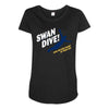swan dive Maternity Scoop Neck T-shirt