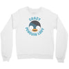 crazy penguin lady Crewneck Sweatshirt
