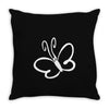 butterfly sticker vinyl Throw Pillow