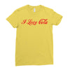 I Love Cola Ladies Fitted T-Shirt