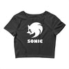 sonic uomo donna bambino sega videogames Crop Top