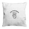 i'm this many Throw Pillow