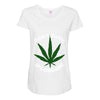 don't panic it's organic   marijuana Maternity Scoop Neck T-shirt