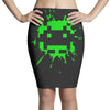 space invader 2 splat Pencil Skirts
