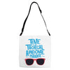 time to go tropical awesome paradise Adjustable Strap Totes