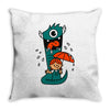 monster pet Throw Pillow