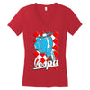 funny vespa chequer board, ideal gift or birthday present Women's V-Neck T-Shirt