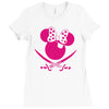minnie mouse pirate Ladies Fitted T-Shirt
