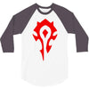 world of warcraft mists of pandaria horde 3/4 Sleeve Shirt