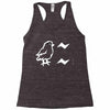 chicken say ciit cit Racerback Tank