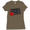 i will not become a stripper Ladies Fitted T-Shirt