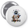 who loves lhasa apso Pin-back button