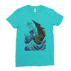 kaiju wave Ladies Fitted T-Shirt