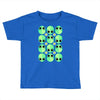 sad alien and daisy nineties grunge pattern Toddler T-shirt