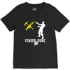 finger guns batle royal gaming V-Neck Tee