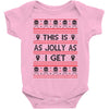 Emo Gothic Ugly Christmas Sweater Baby Onesie
