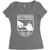 cat best friends for life Women's Triblend Scoop T-shirt
