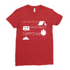 camping kinda girl Ladies Fitted T-Shirt